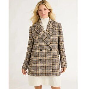 Free Assembly Women’s Boxy Double Breasted Jacket Size XS